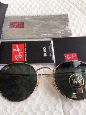 Authentic Ray-Ban Round Metal 3447 50 mm